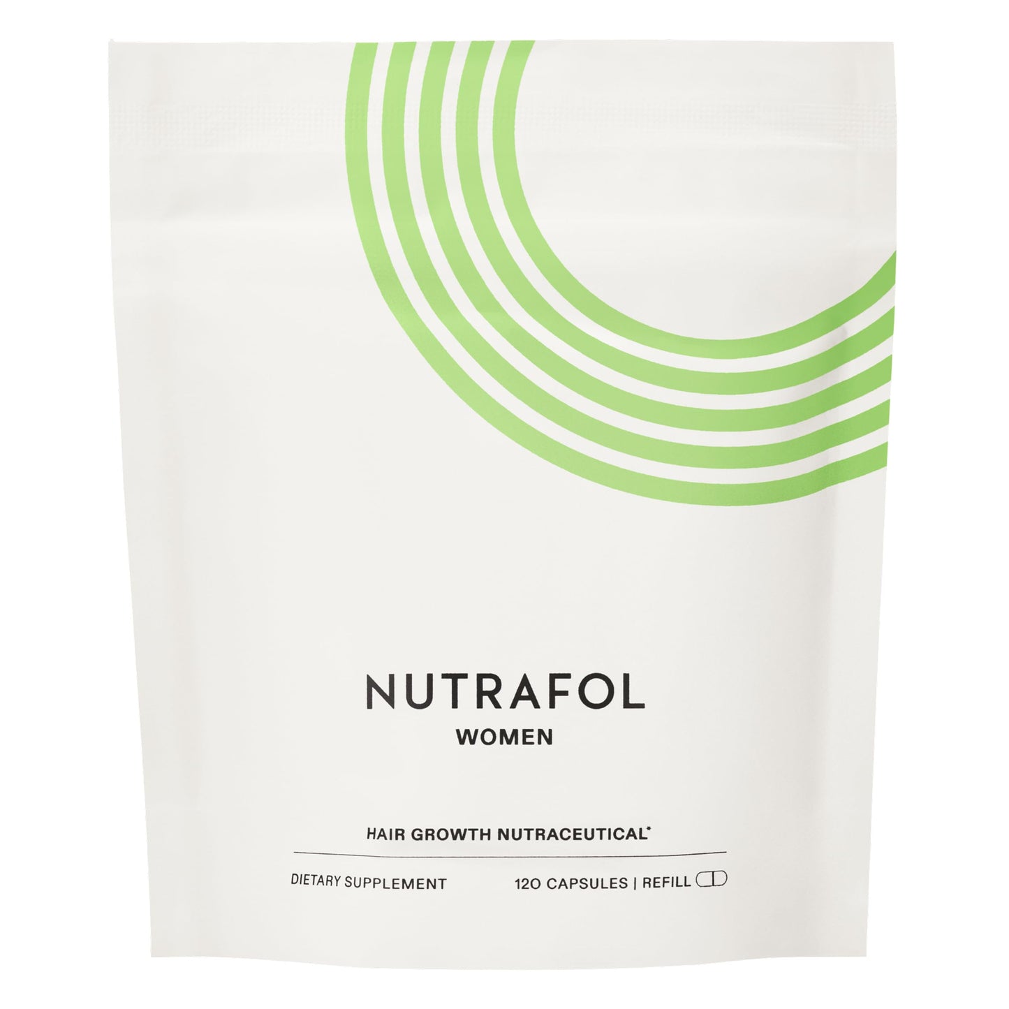Nutrafol Women’s Hair Growth Supplement Refill | Clinically Proven for Thicker, Stronger Hair | Dermatologist Recommended | 1-Month Supply
