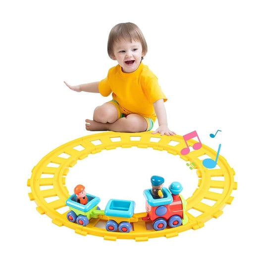Auspint Toy Train, Musical Electric Train Toys, Children's Electric Train Set, Train Tracks, Suitable for 12 to 18 Months Old, 12 to 3 to 4 Years Old Children as Birthday Gifts