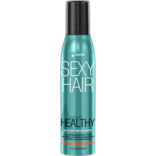Healthy Active Recovery Repairing Blow Dry Foam, 6.8 Oz | Up to 99% Breakage Reduction | Helps Repair | All Hair Types