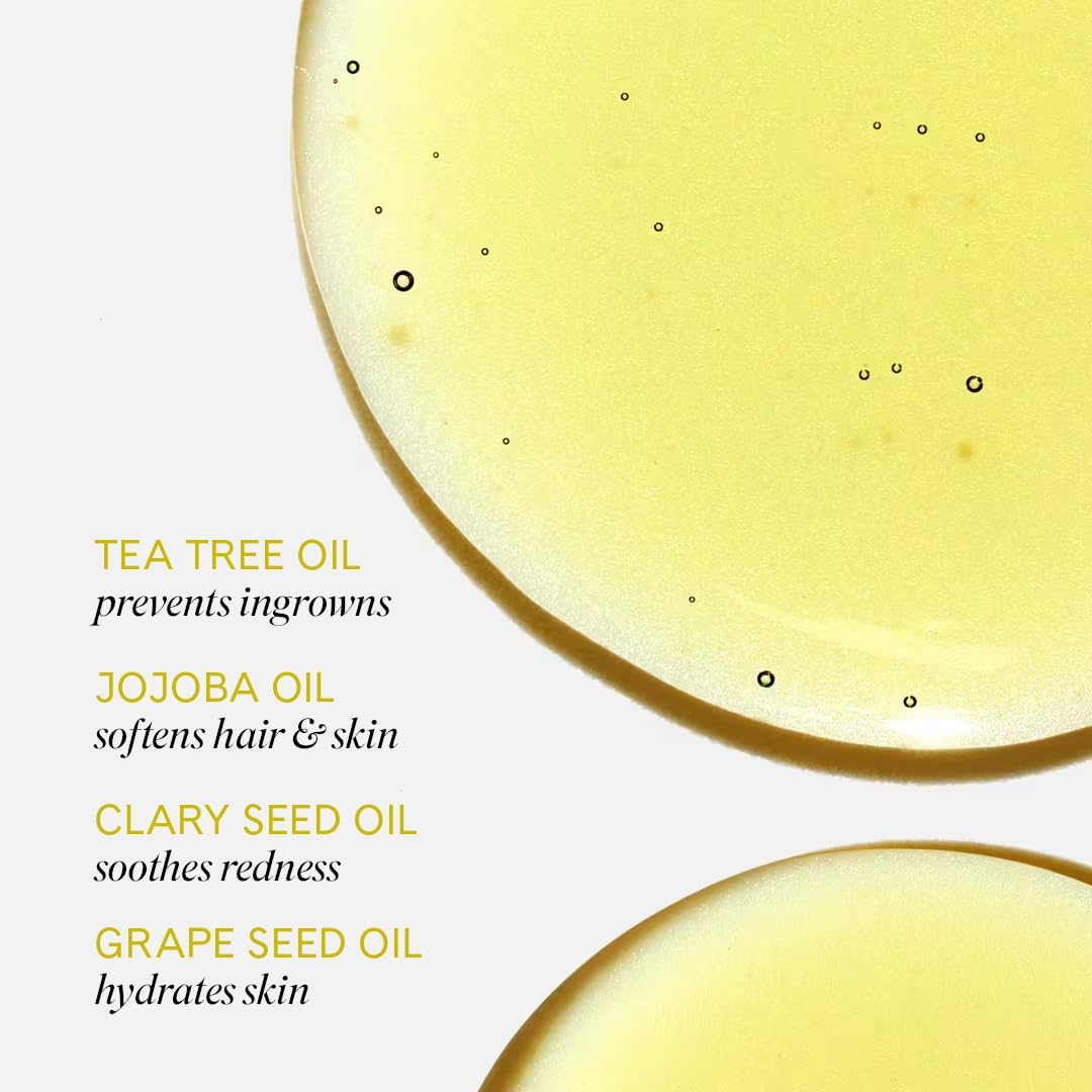 Ingrown Hair Oil 14mL – Soothes Razor Bumps, Prevents Ingrowns, Reduces Redness & Irritation with Jojoba, Clary Sage & Tea Tree