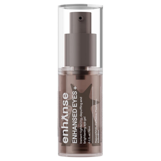 Enhanse Men’s Under Eye Gel – Caffeine, Peptides & RejuveNAD for Brightening, Depuffing, Tightening, Dark Circles & Fine Lines, 0.5 fl oz