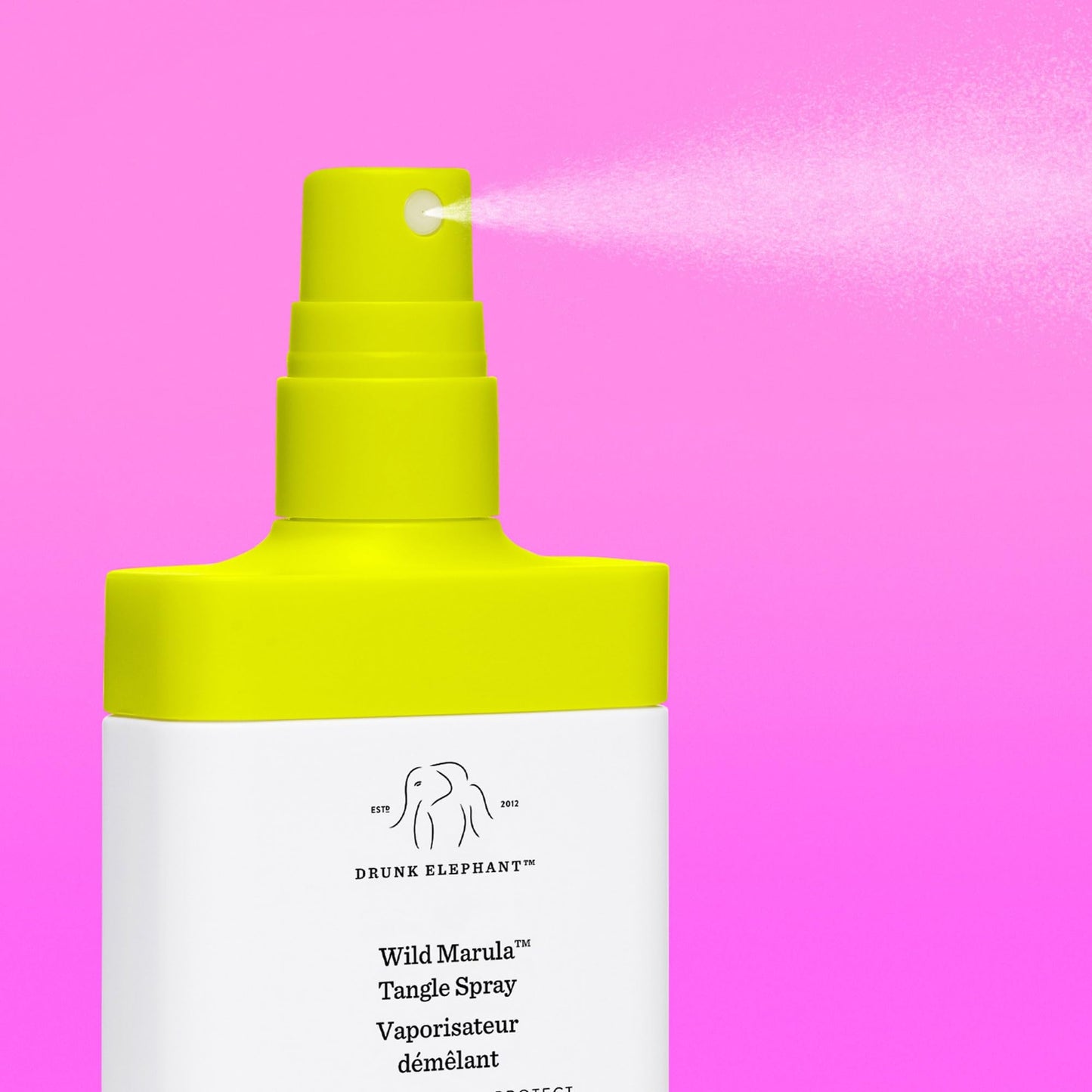 Drunk Elephant Wild Marula Tangle Spray 4oz – Sulfate-Free Detangler & Heat Protectant, Clean, Cruelty-Free, Dermatologist-Tested