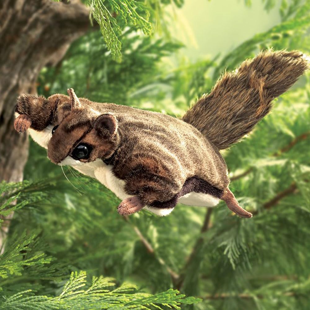 Folkmanis Flying Squirrel Hand Puppet, Brown
