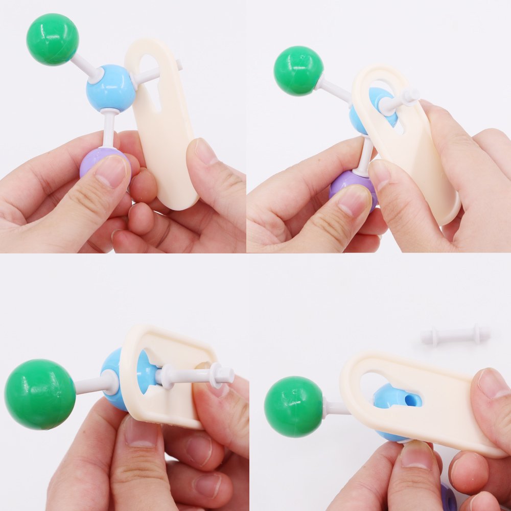 Swpeet 240-Piece Organic Chemistry Molecular Model Kit for Students & Teachers – 86 Atoms, 153 Bonds, 1 Link Remover Tool