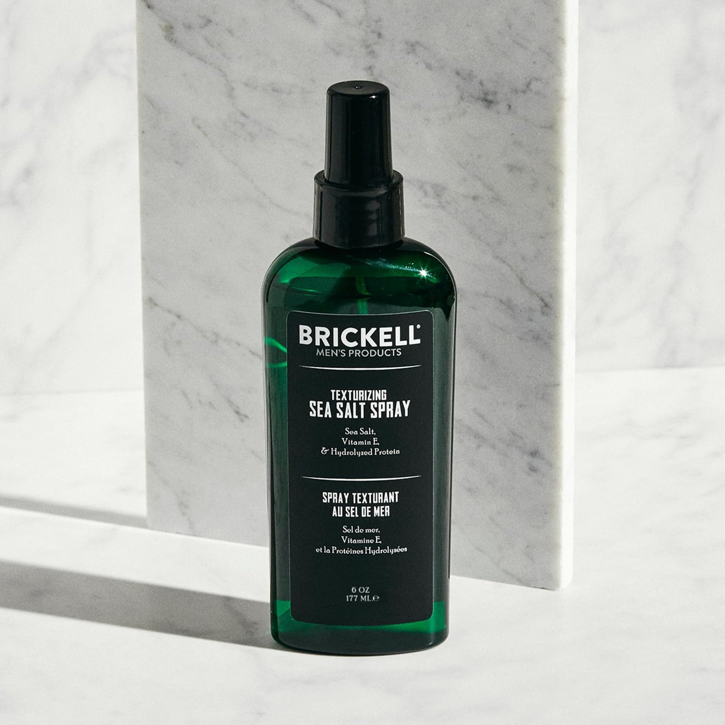 Brickell Men’s Sea Salt Spray for Hair – Natural & Organic Texturizing Spray, Alcohol-Free, Adds Volume & Beach Waves, 6 oz