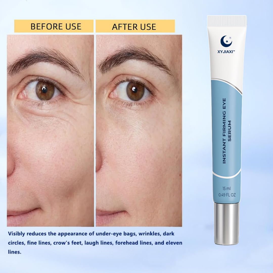 Instant Firming Eye Serum | Targets Under-Eye Bags | 15ml(0.49 oz) | Wrinkles | Dark Circles & Fine Lines | Anti-Aging Formula