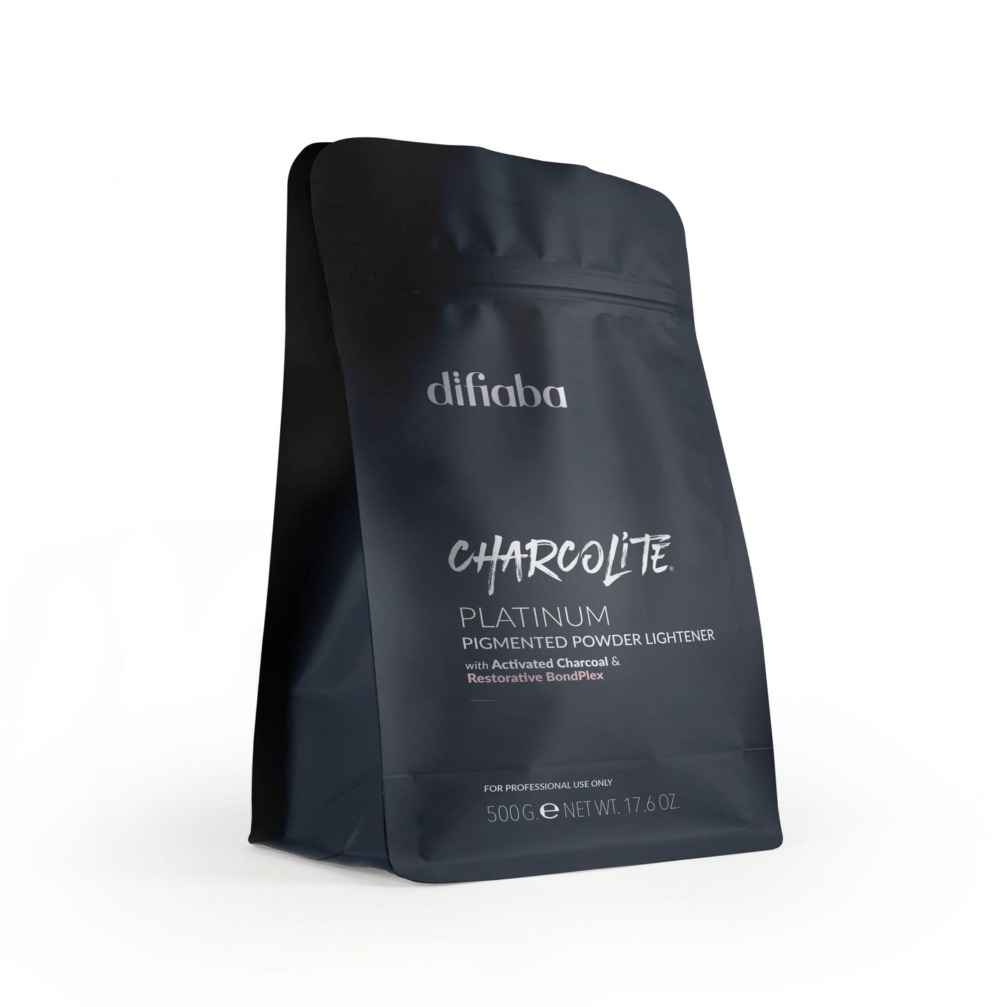 DIFIABA Charcolite Charcoal Bleach Powder - Cool Toning Hair Lightener with Activated Charcoal & BondPlex - Lifts Up to 10 Levels, 500g