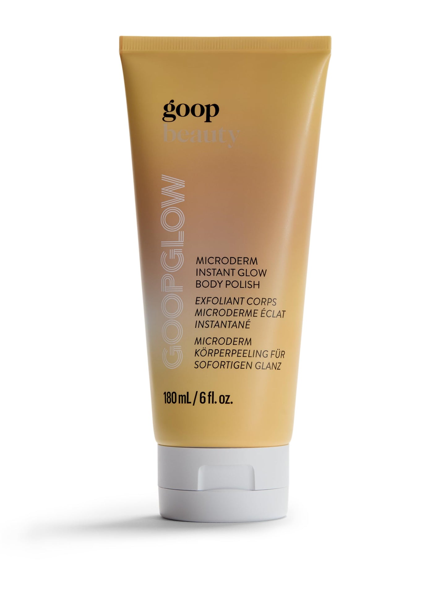 goop Beauty Microderm Body Polish – Exfoliating Scrub & Foaming Cleanser with Salts & Kakadu Plum Oil for Hydrated, Glowing Skin, 6 fl oz
