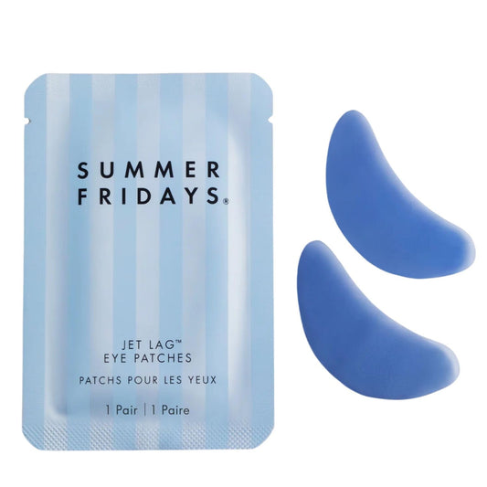 Summer Fridays Jet Lag Under Eye Patches, 6 Pairs – Hydrating & Depuffing Hydrogel Masks with Caffeine & Peptides for Bright Eyes