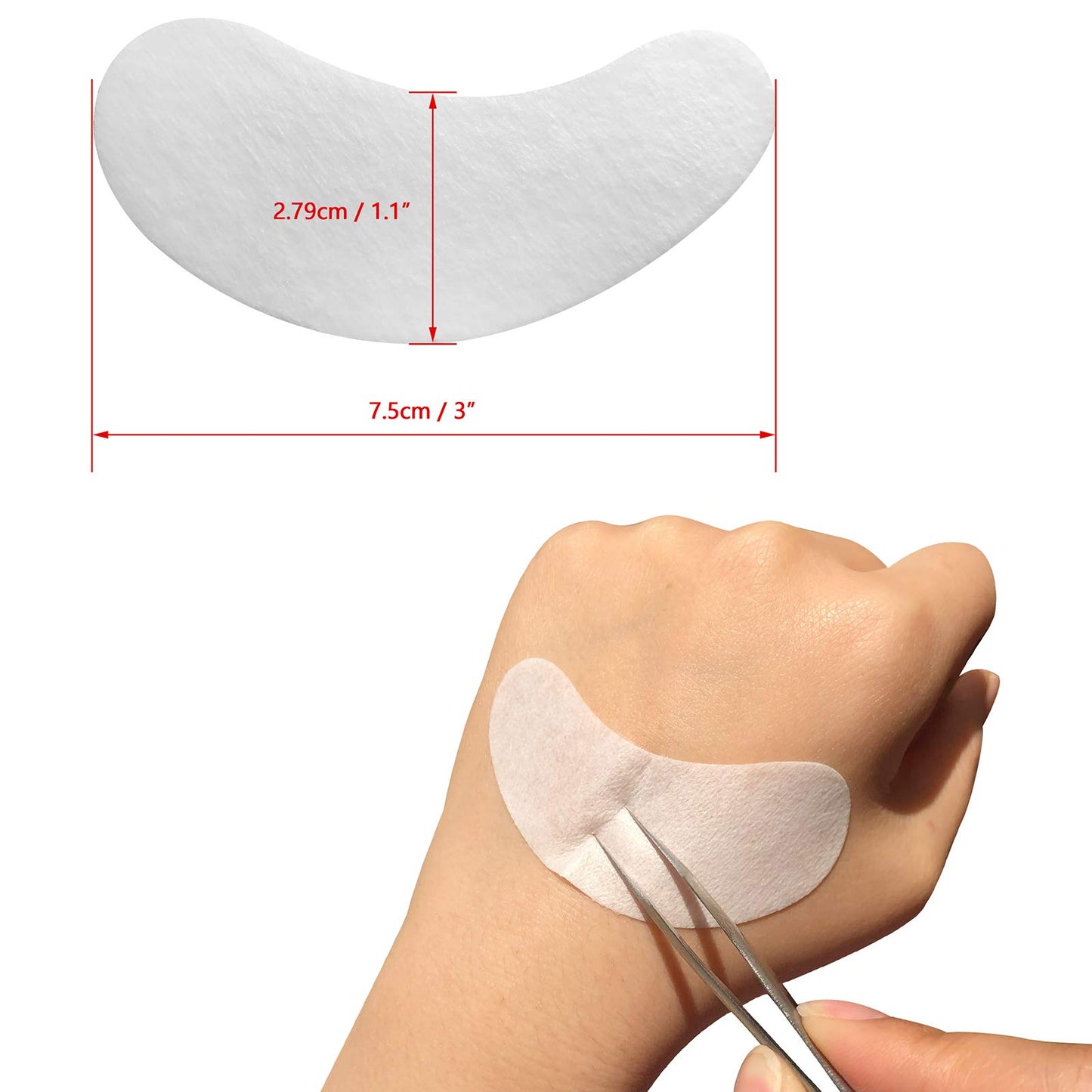 GreenLife 300 Pairs Eyelash Extension Eye Pads - Collagen & Aloe Vera Hydrogel Patches, Under Eye Gel Pads for Lash Supplies