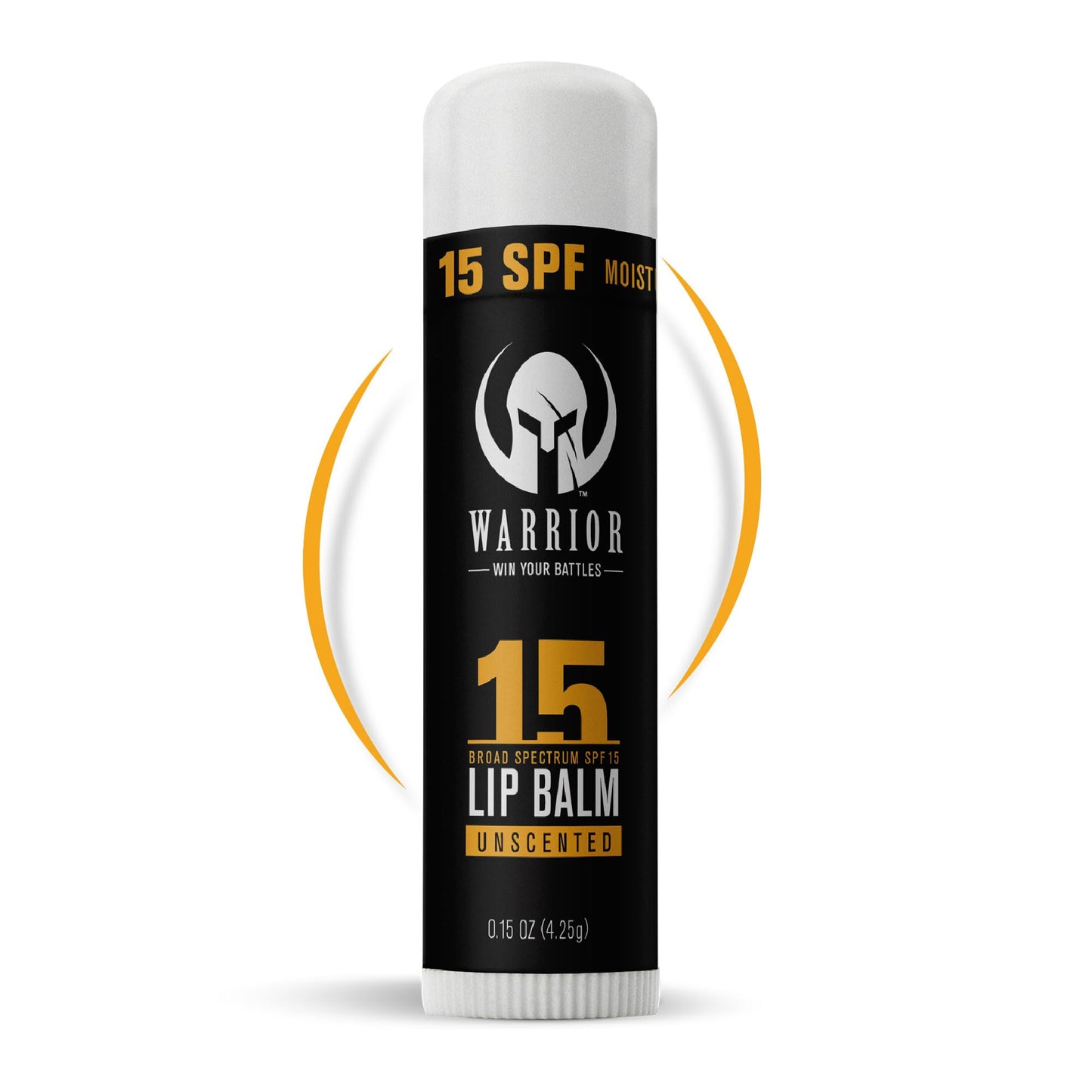 Warrior SPF 15 Unscented Lip Balm – Purified Beeswax Chapstick, UV & Weather Protection, Military-Grade Lip Sunscreen 0.15 oz