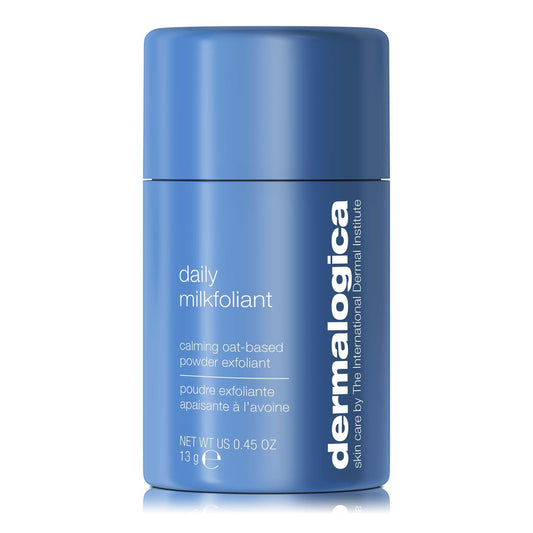 Dermalogica Daily Milkfoliant Face Exfoliator Powder with AHA & BHA – Calming, Polishing & Hydrating Oat-Based Vegan Scrub, Travel Size 0.45 fl oz