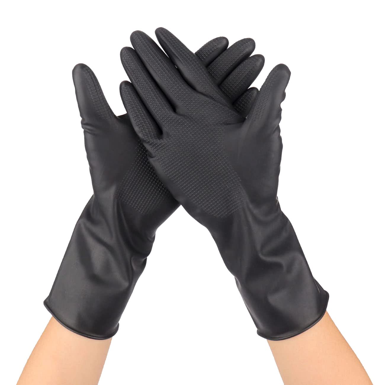 VOVCIG Hair Dye Gloves,Professional Hair Coloring Accessories for Hair Salon Hair Dyeing,2pcs（1 left+1 right）,black