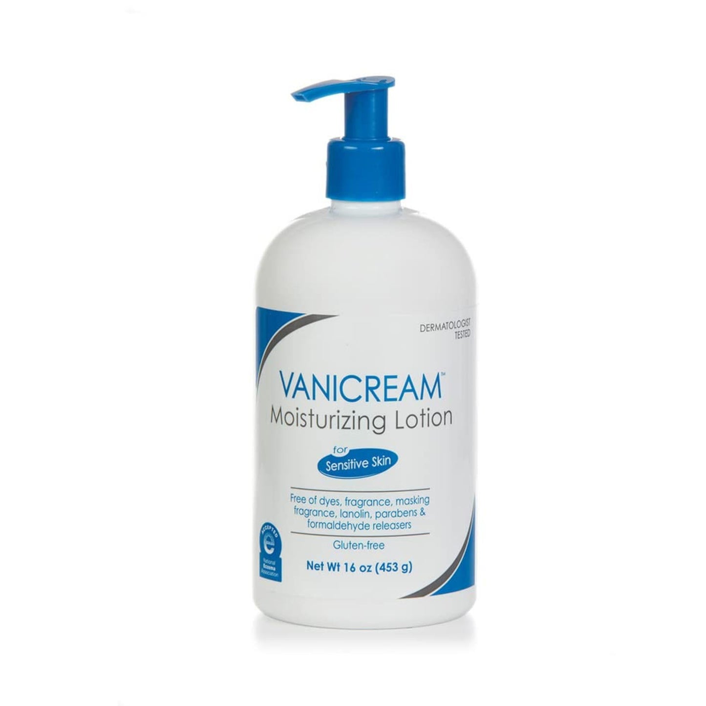 Vanicream Moisturizing Lotion with Pump | Fragrance and Gluten Free | For Sensitive Skin | 16 Ounce (Pack of 1)
