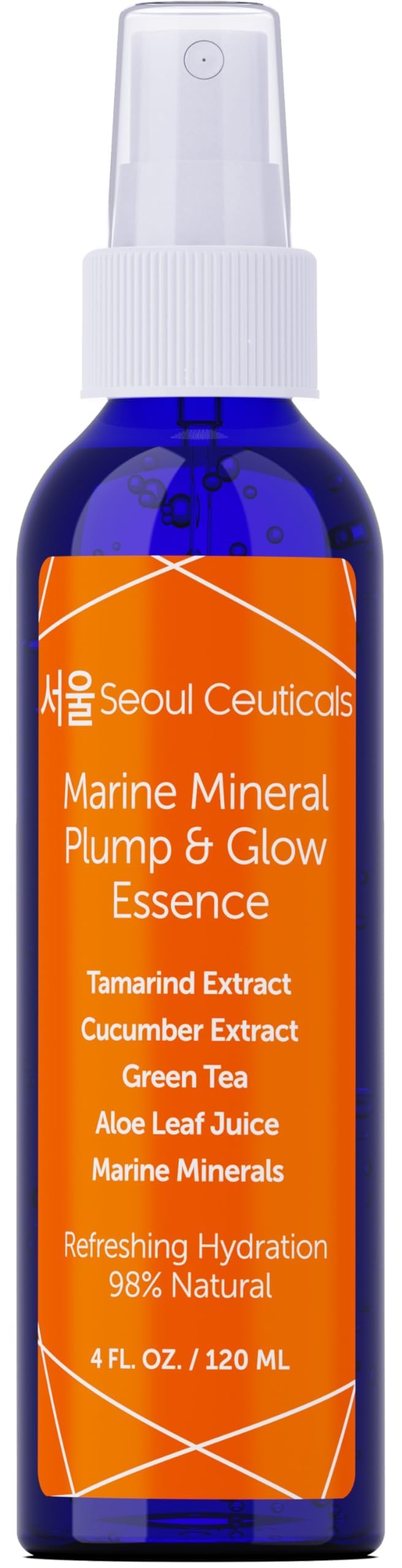 SeoulCeuticals Korean Skin Care Essence Toner Spray - Cucumber, Marine Minerals & Organic Aloe for Hydrated, Youthful Glow