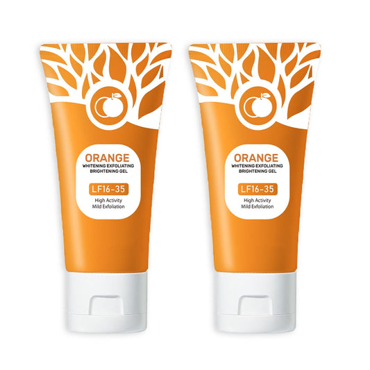 Ezyuanchly Orange Exfoliating Gel (2PCS) – Deep Cleansing & Moisturizing Face & Body Scrub, Natural Peeling Gel for Smooth, Radiant Skin