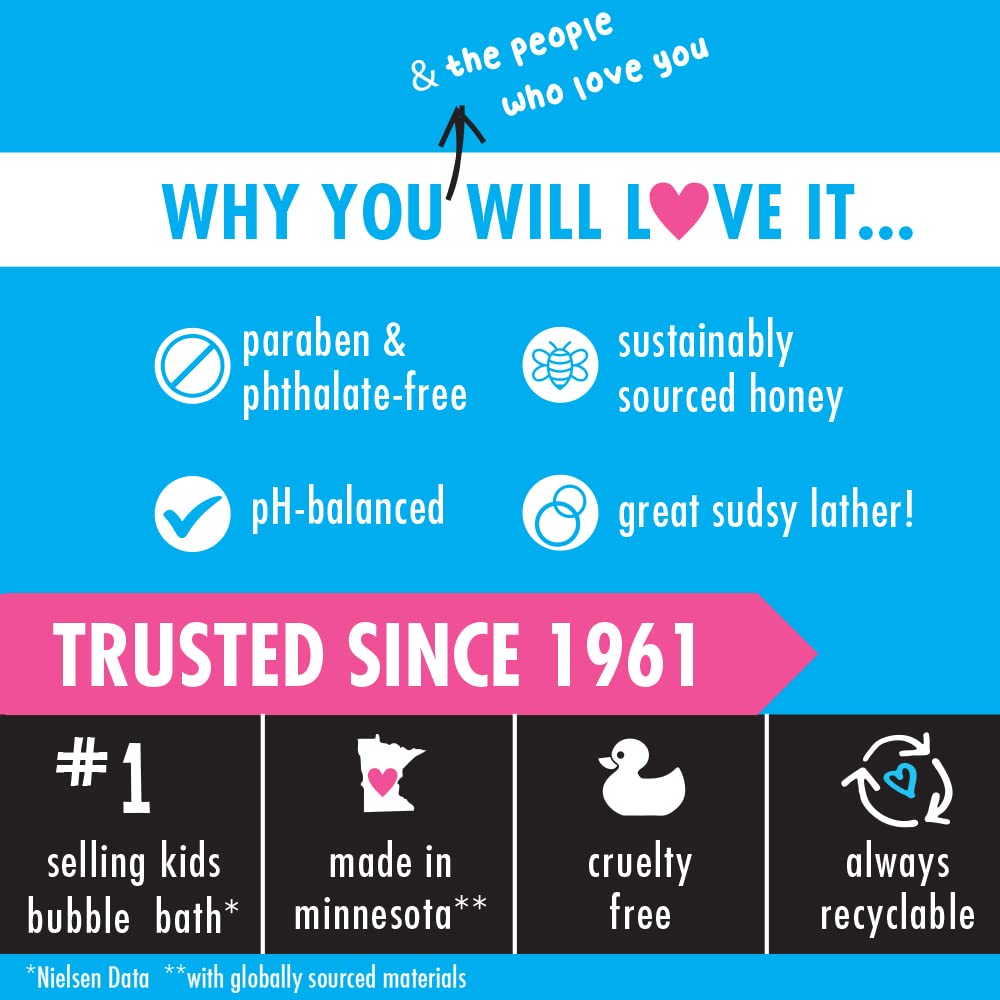 Mr. Bubble Berry Smooth 3-in-1 Body Wash, Shampoo & Conditioner Plus Honey Moisturize and Smooth Hair and Body 3-Pack