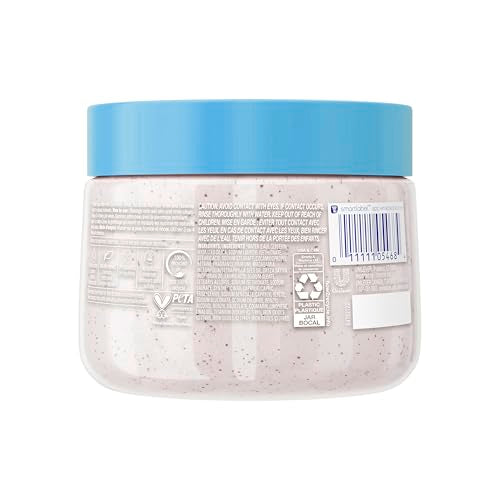 Dove Scrub Macadamia Rice Milk Body Scrub Exfoliates and Deeply Nourishes for Smooth, Radiant Skin 15 oz