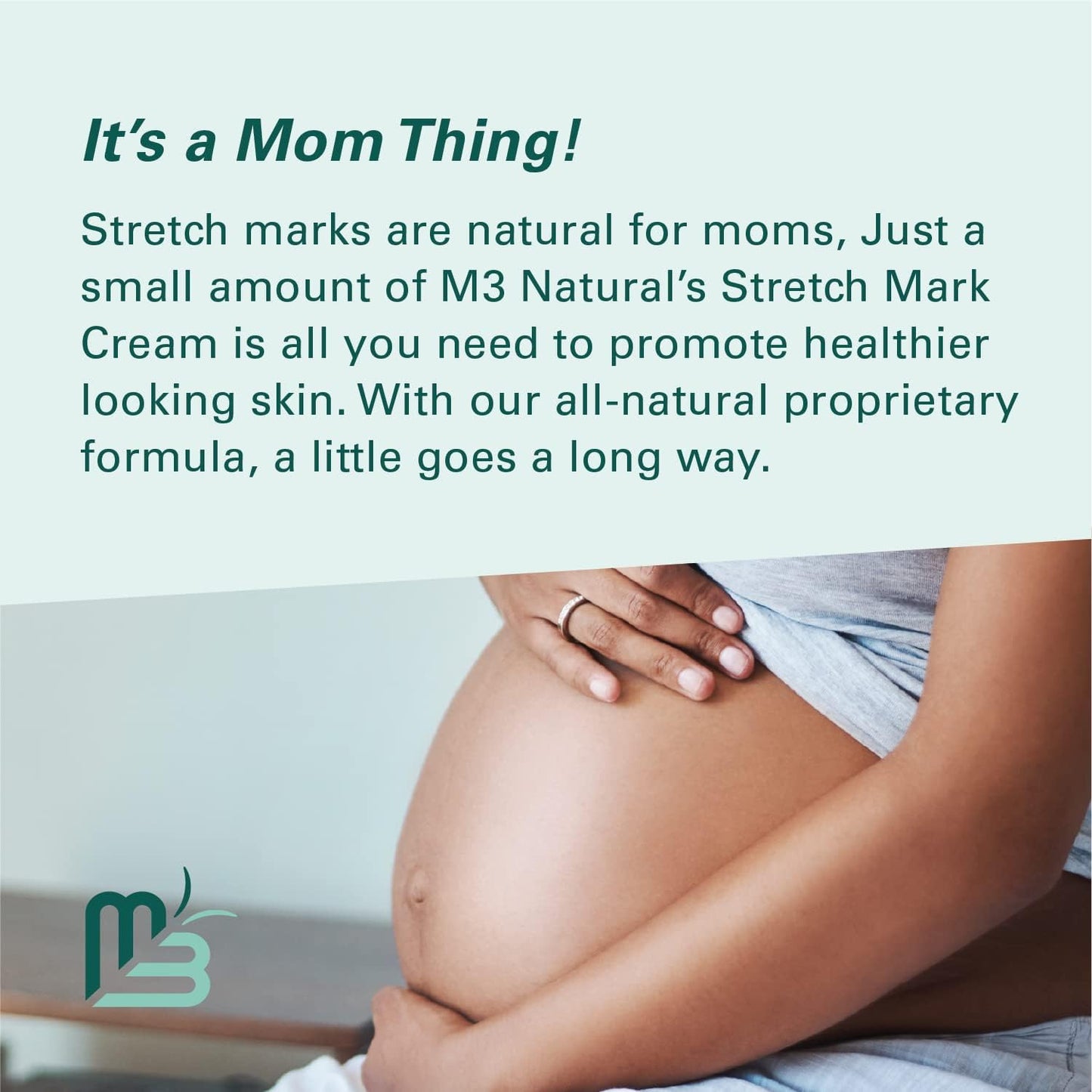 M3 Naturals Stretch Mark Cream with Collagen & Stem Cells – Green Tea & Raspberry Ketones Scar Remover & Maternity Skin Oil, 2oz