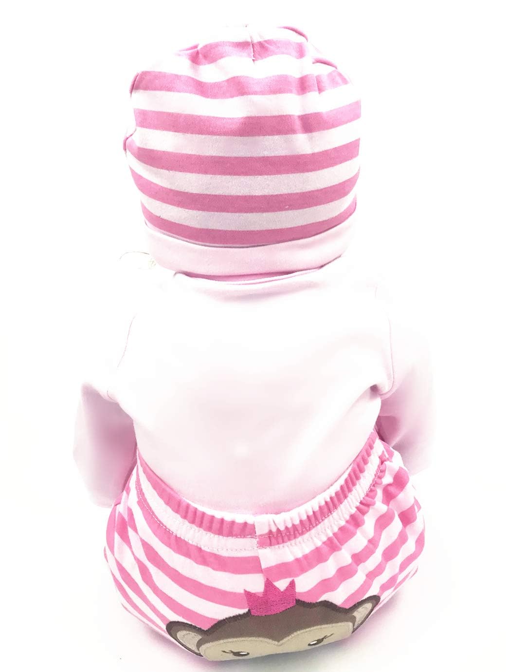 Tatu Reborn Baby Girl Doll Clothes 20-22 Inches Newborn Baby Girl 4 Pieces Accessories Set