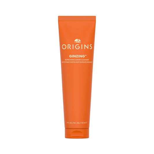 Origins GinZing Gentle Exfoliating Cleanser | Visibly Refines Pores & Brightens | With Caffeine, Ginseng & Jojoba Beads, 5 Fl Oz