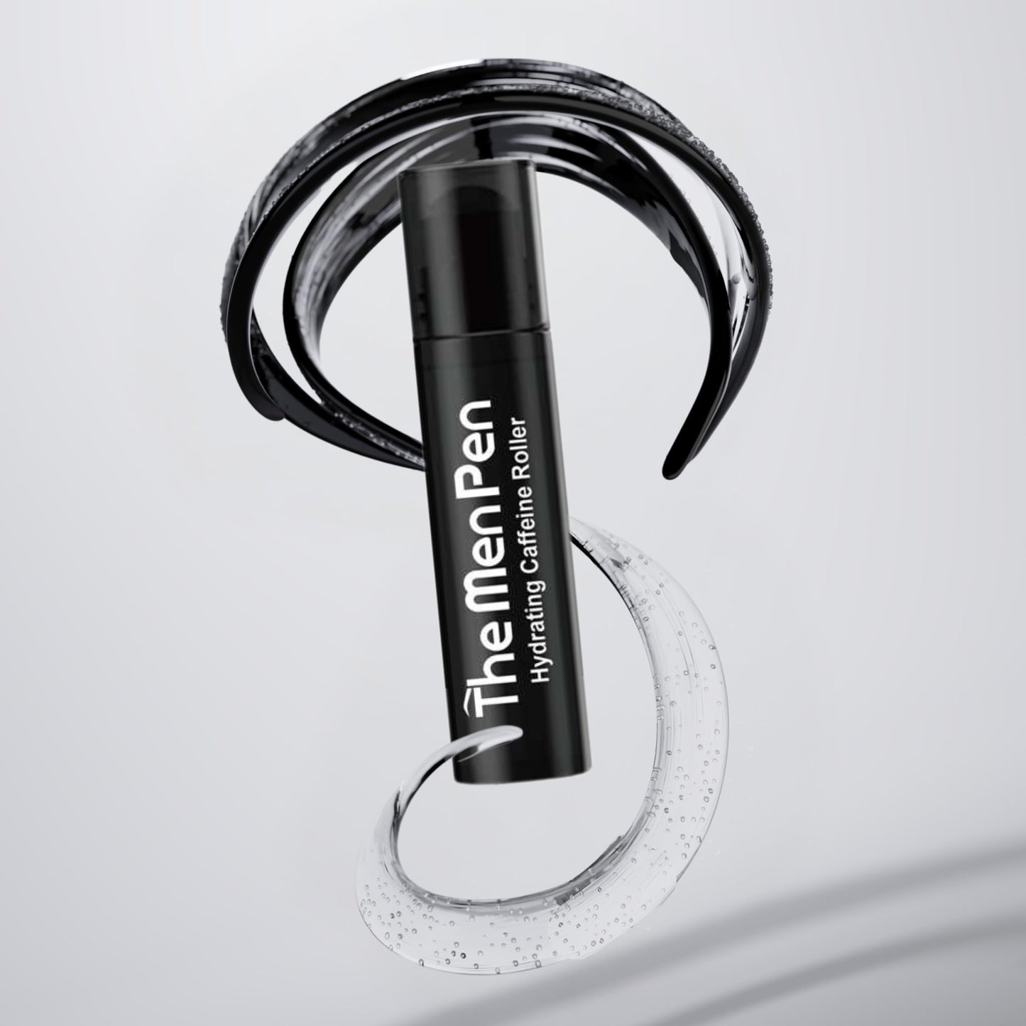 The Men Pen Refresher Kit – Beard, Hair & Brow Filler + Caffeine Eye Roller & Razor 4-Pack | Waterproof, Sweat-Proof, Long-Lasting – Dark Brown