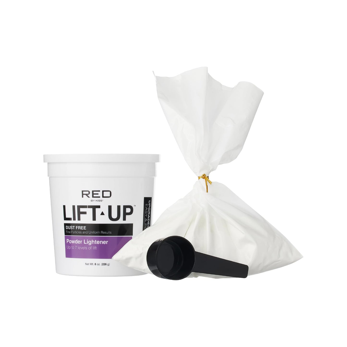 Red by Kiss Lift Up Hair Bleach Powder Lightener | Fine Particles for Easy Mixing | Fast Lift to Levels 7–13 | Infused with Collagen & Glucose