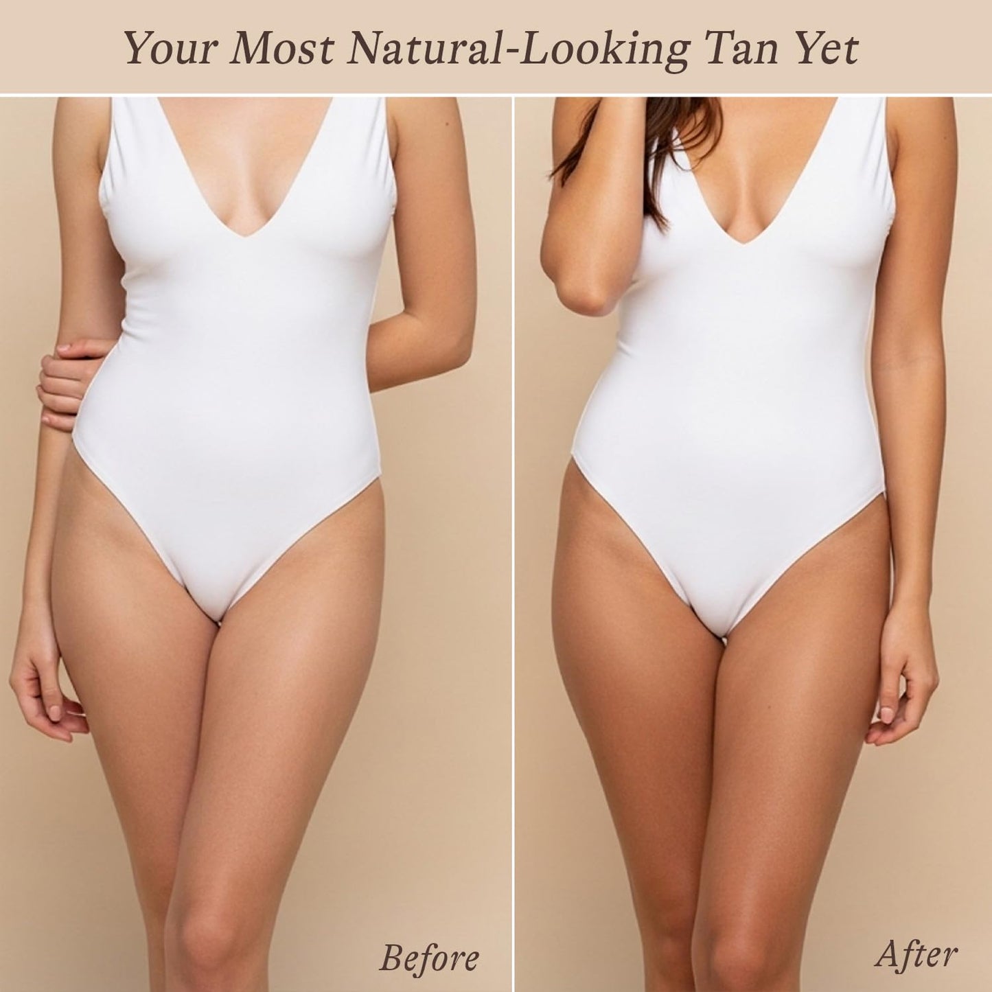 Self Tanner Mousse Kit - Medium to Dark Sunless Tan, Foam & Applicator Mitt, Natural & Organic Ingredients, Made in USA