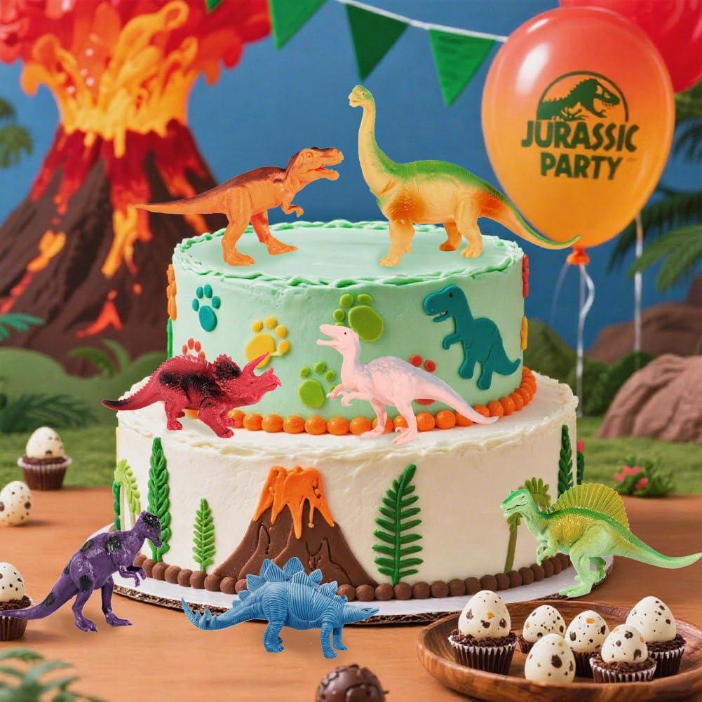 12-Pc Jumbo Dinosaur Toys for Kids 3-5 – Realistic STEM Educational Dinosaur Figures Playset for Boys & Girls Toddlers