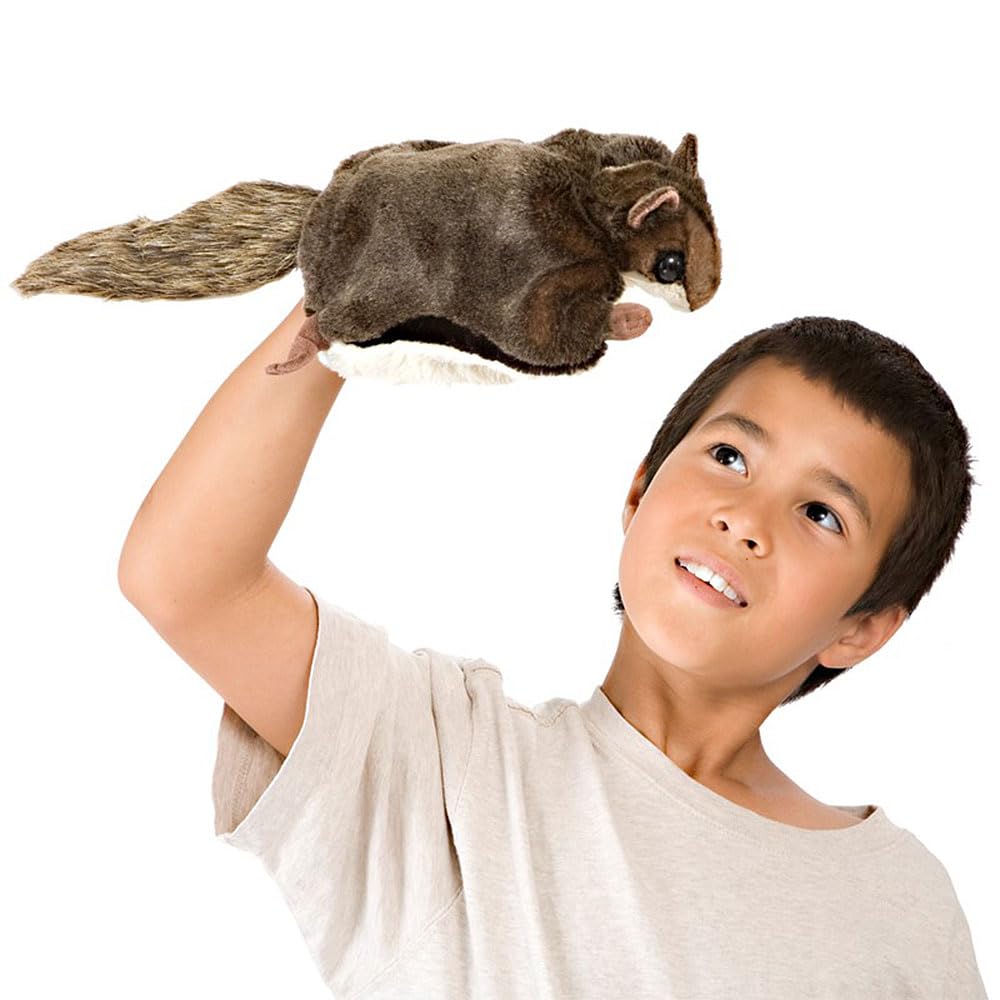 Folkmanis Flying Squirrel Hand Puppet, Brown