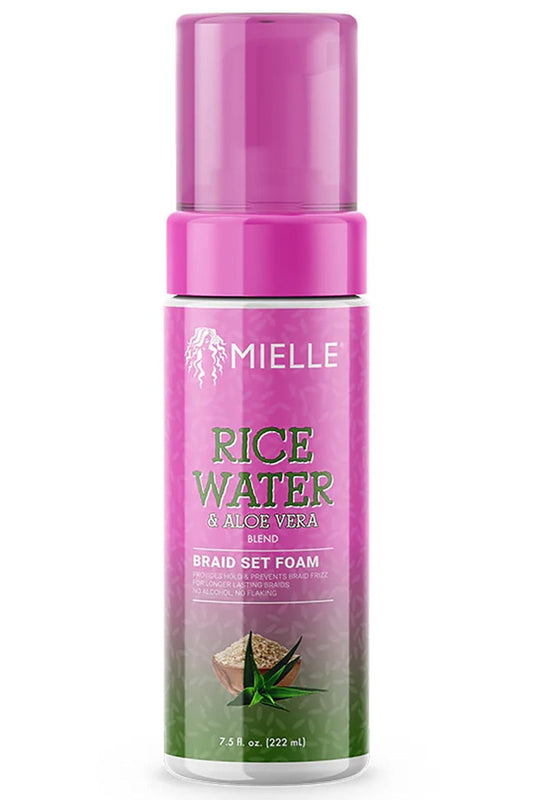 Mielle Rice Water & Aloe Vera Blend Braid Set Foam 7.5 FL Oz (Pack of 2)