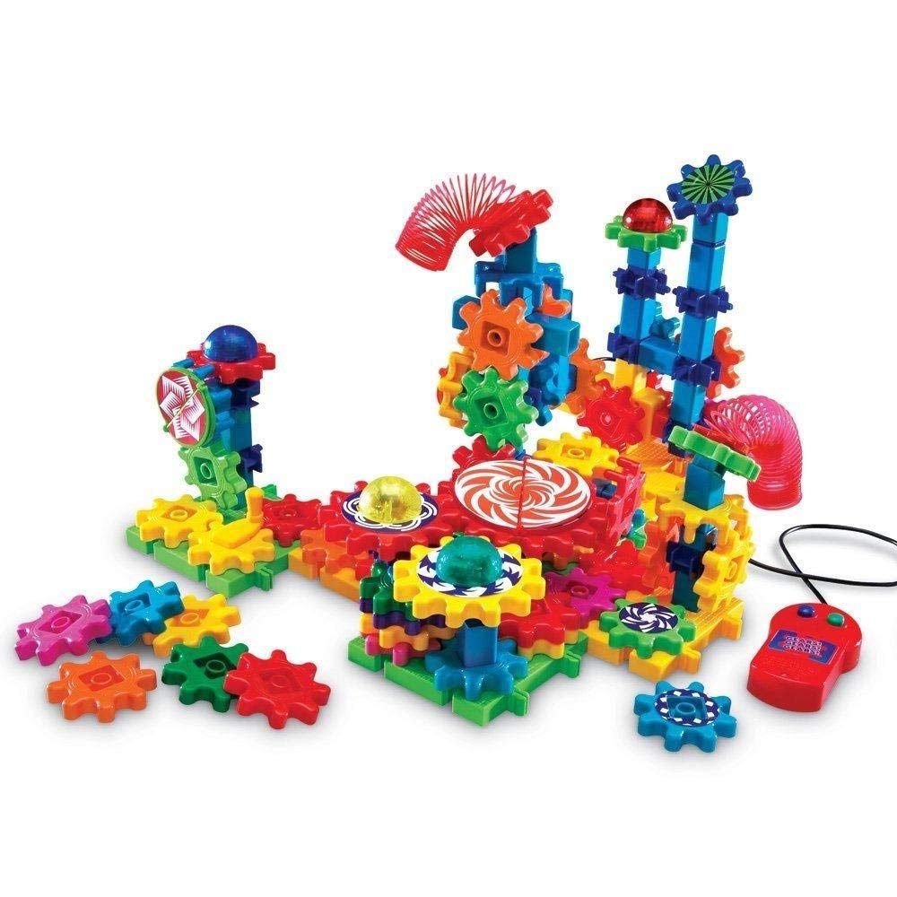Learning Resources Gears! Gears! Gears! Lights & Action Building Set, Puzzle, Gear Toy, 121 Pieces, Ages 5+