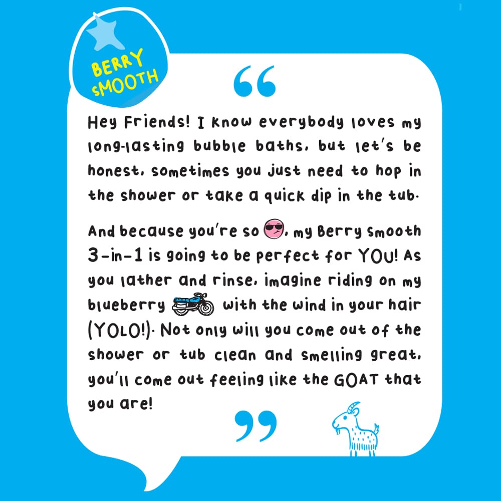 Mr. Bubble Berry Smooth 3-in-1 Body Wash, Shampoo & Conditioner Plus Honey Moisturize and Smooth Hair and Body 3-Pack