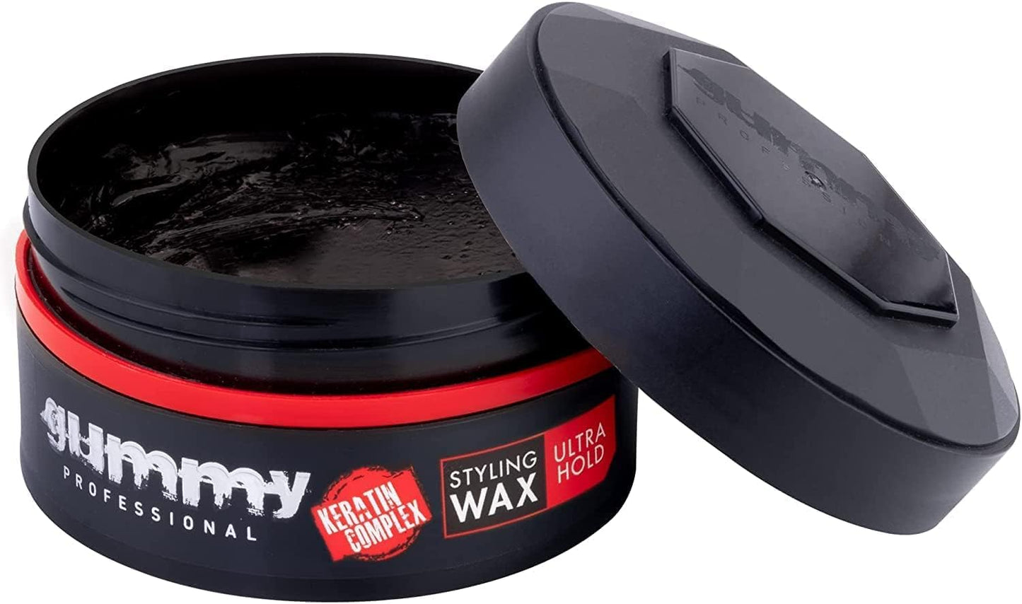 Gummy Hair Styling Gel Wax Ultra Hold, Red, 150 Millilitre, Pack of 1