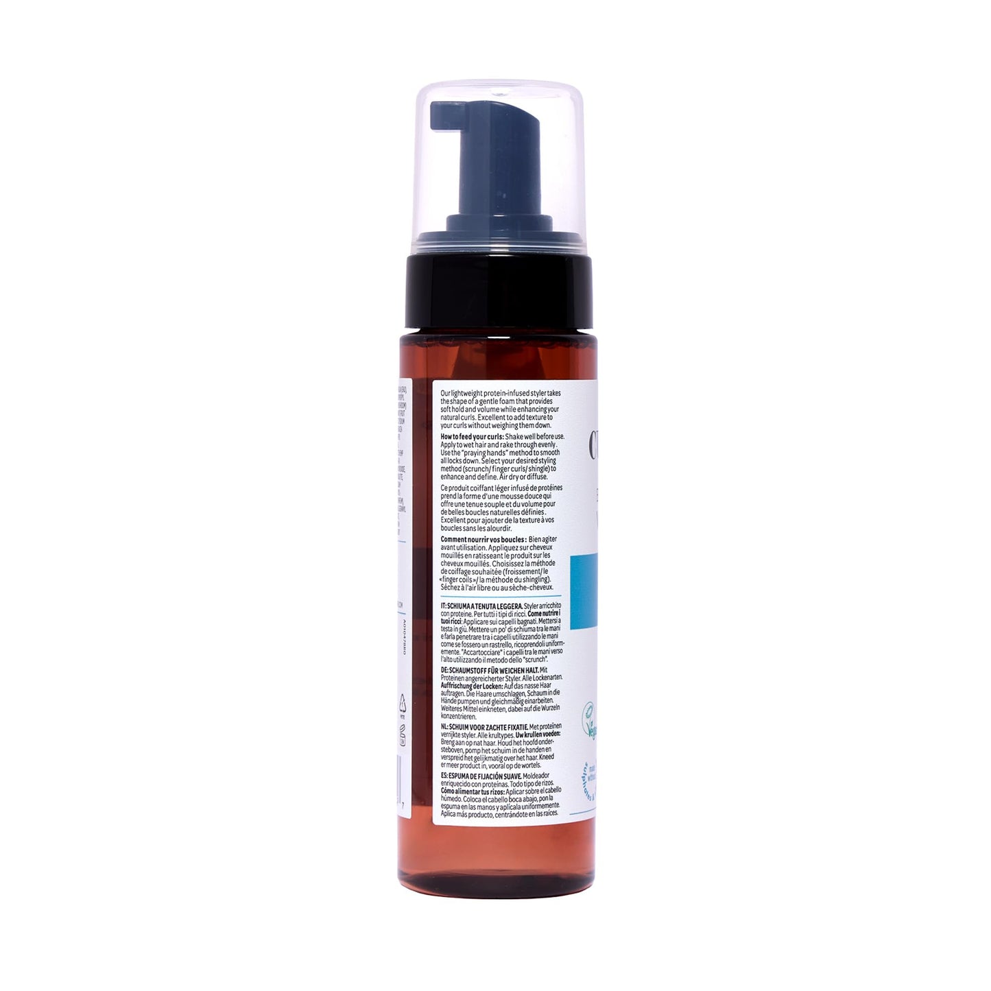 CURLSMITH - Bouncy Strength Volume Foam, Styling Foam for Curly & Wavy Hair, Light Hold (7.5 fl oz)