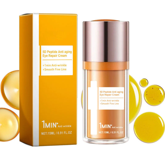 PAPA FEEL 5D Peptide Eye Cream for Dark Circles & Wrinkles, Lightweight Hydrating Moisturizer for Delicate Under Eye Skin