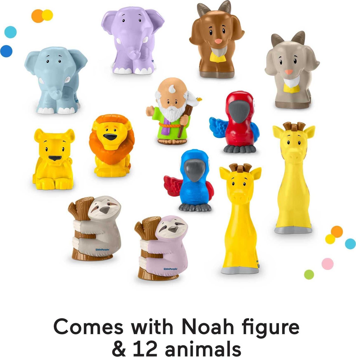 Fisher-Price Little People Toddler Toy Noah’s Ark Playset with 12 Animals & Noah Figure for Pretend Play Kids Ages 1+ Years (Amazon Exclusive)