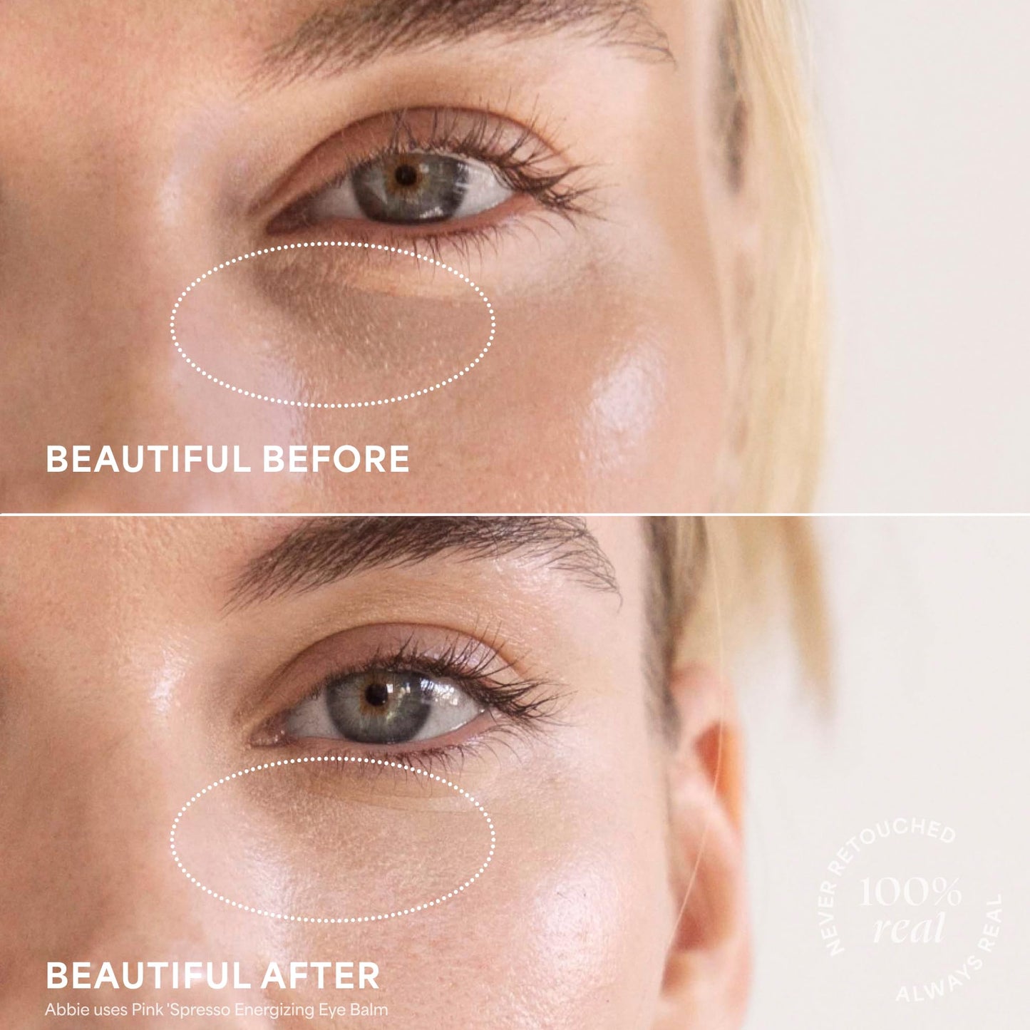 TULA Skin Care Spresso Energizing Eye Balm, Rose Glow – Hydrating Caffeine Treatment for Dark Circles, Portable 0.35 oz