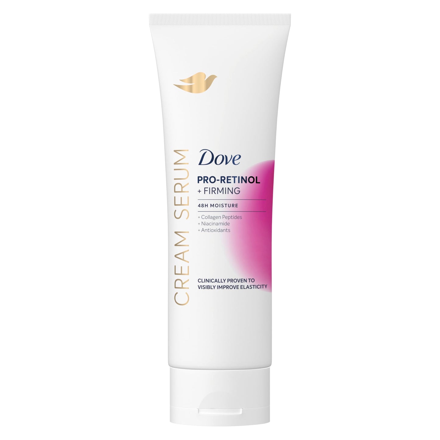 Dove Cream Serum Pro-Retinol + Firming for Elasticity and Firmness, with Collagen Peptides, Niacinamide and Antioxidants Lotion, 8 oz