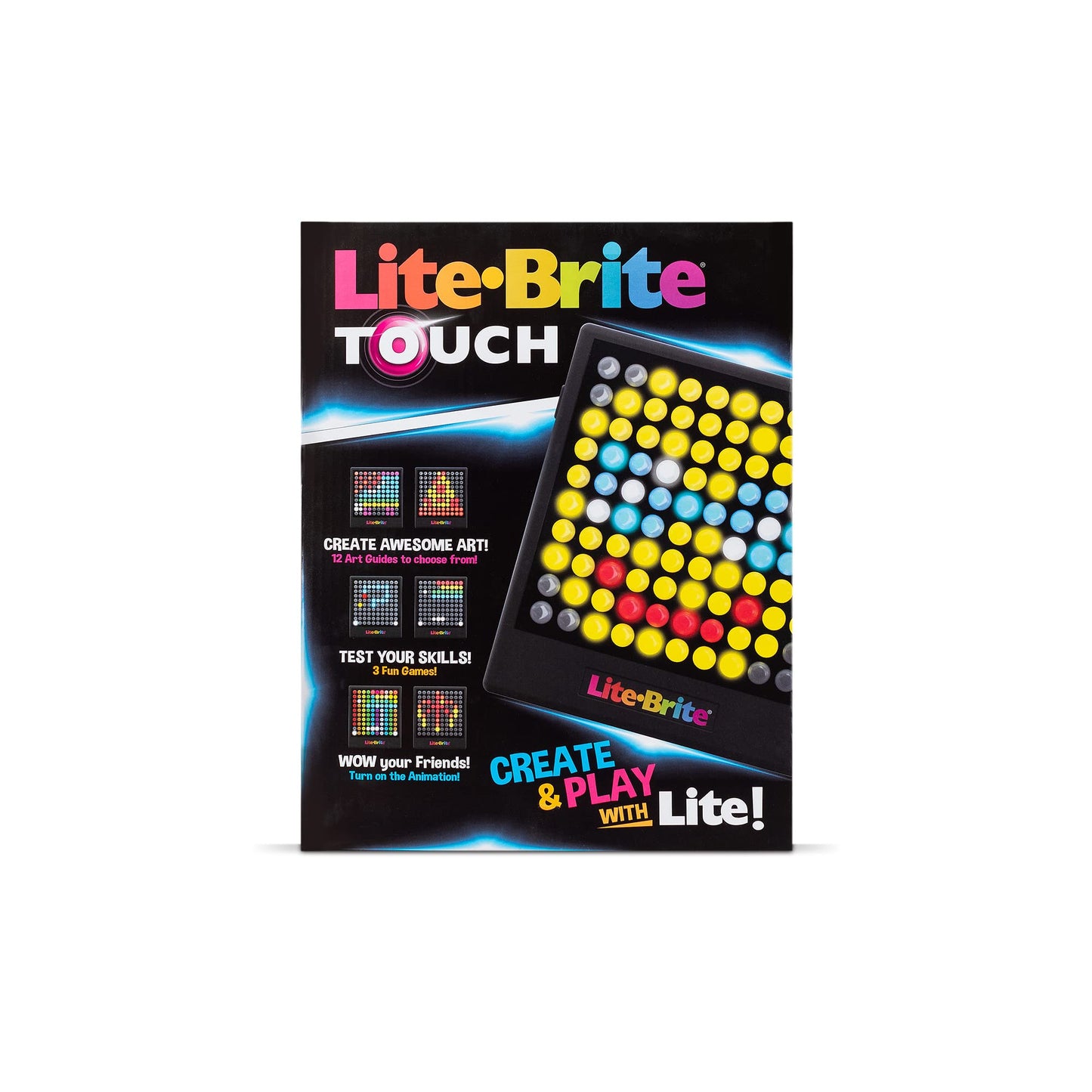 Lite-Brite Touch – Light-Up Creative STEM Toy for Kids | Play, Animate & Learn | Portable Sensory Art Toy | Ages 6+, Gift Idea
