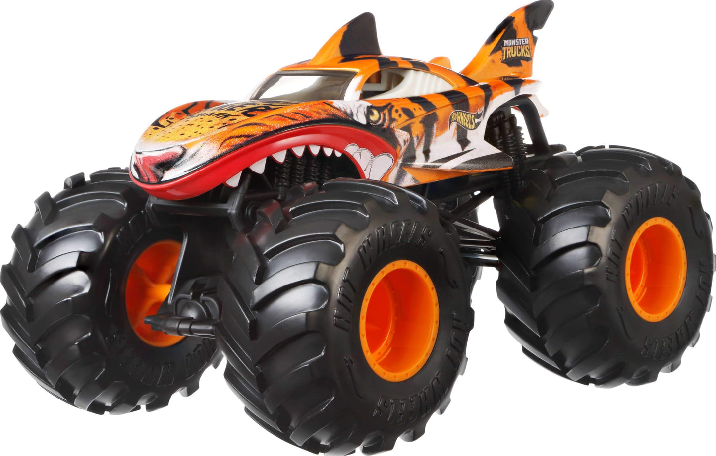 Hot Wheels Monster Trucks, Oversized Monster Truck, 1:24 Scale Die-Cast Toy Truck with Giant Wheels and Cool Designs