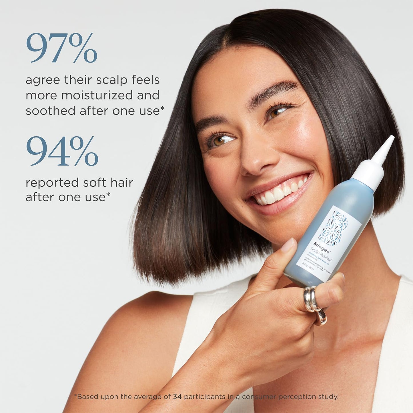 Briogeo Scalp Revival Rosemary Pre-Wash Oil – Dry Scalp Treatment for Stronger, Longer Hair, Deep Moisture with Lipids & Vitamins, Vegan, 1 fl oz