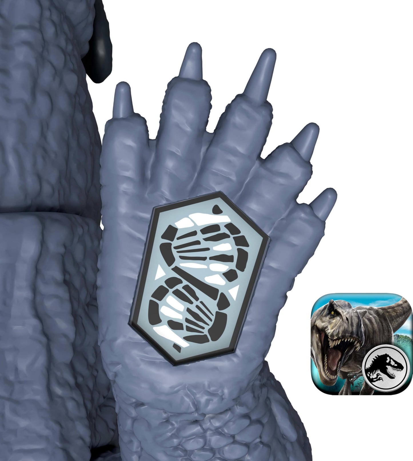 Mattel Jurassic World Rebirth Gigantic Thrashers Dinosaur Figure, Purussaurus Large Species Toy, 2 Rampage Attacks, Digital Play