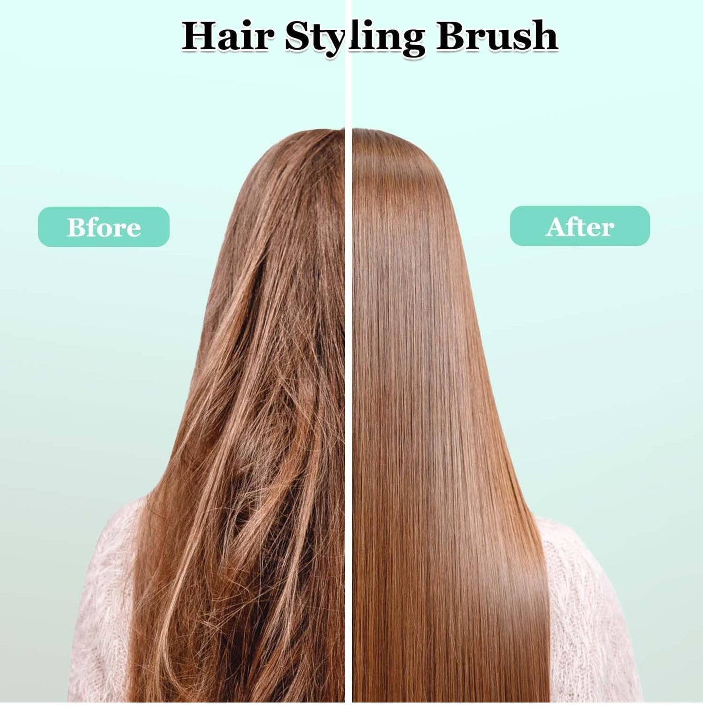 iDAOLI Curl Defining Hair Brush, 2025 Flash Hair Styling Brush for Curly Hair, Shaping & Defining Curls for Women（Green)