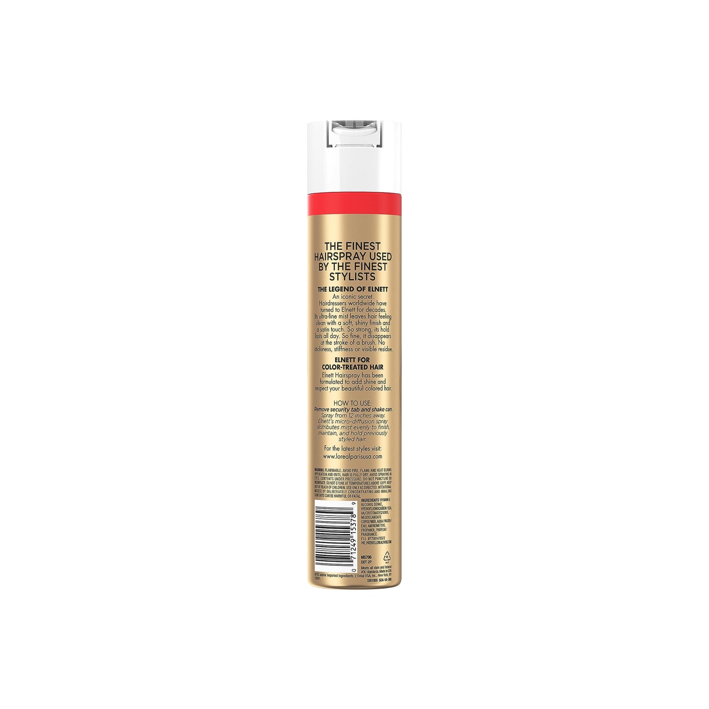 L'Oreal Paris Elnett Satin Extra Strong Hold Color Treated Classic Hairspray, 11 oz