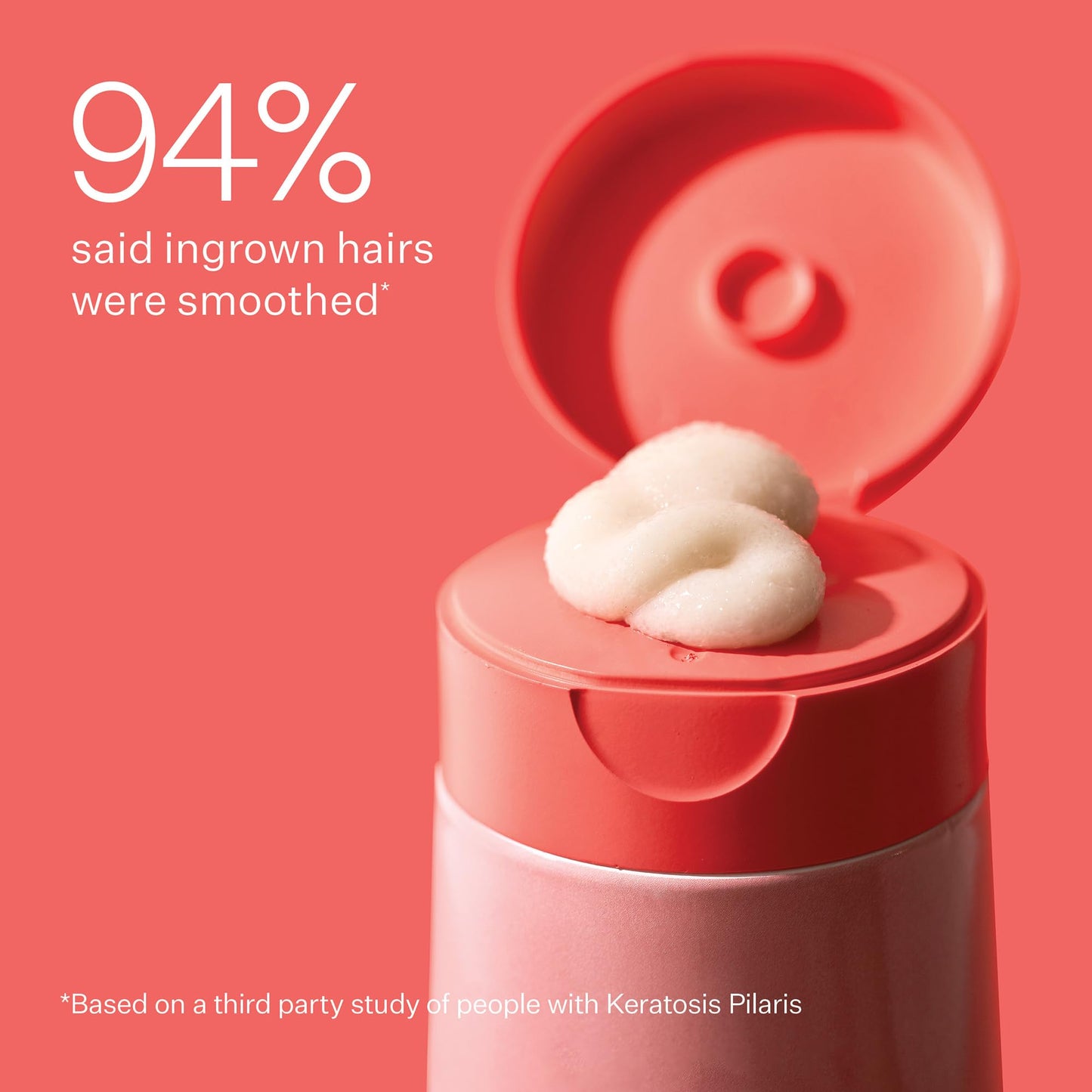 Peach & Lily KP Bump Boss Microderm Body Scrub, 10% AHA (Glycolic & Lactic Acid) | Smooth, Radiant Skin | Clean & Cruelty-Free 8.11oz