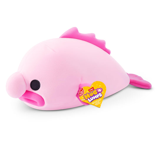 Hug-A-Lumps Blob Fish Bob by ZURU, Small, 1.65 lbs, Cuddly Squishy Weighted Plush, Sleeping Pillow Plush, Stuffed Animal (Blob Fish)