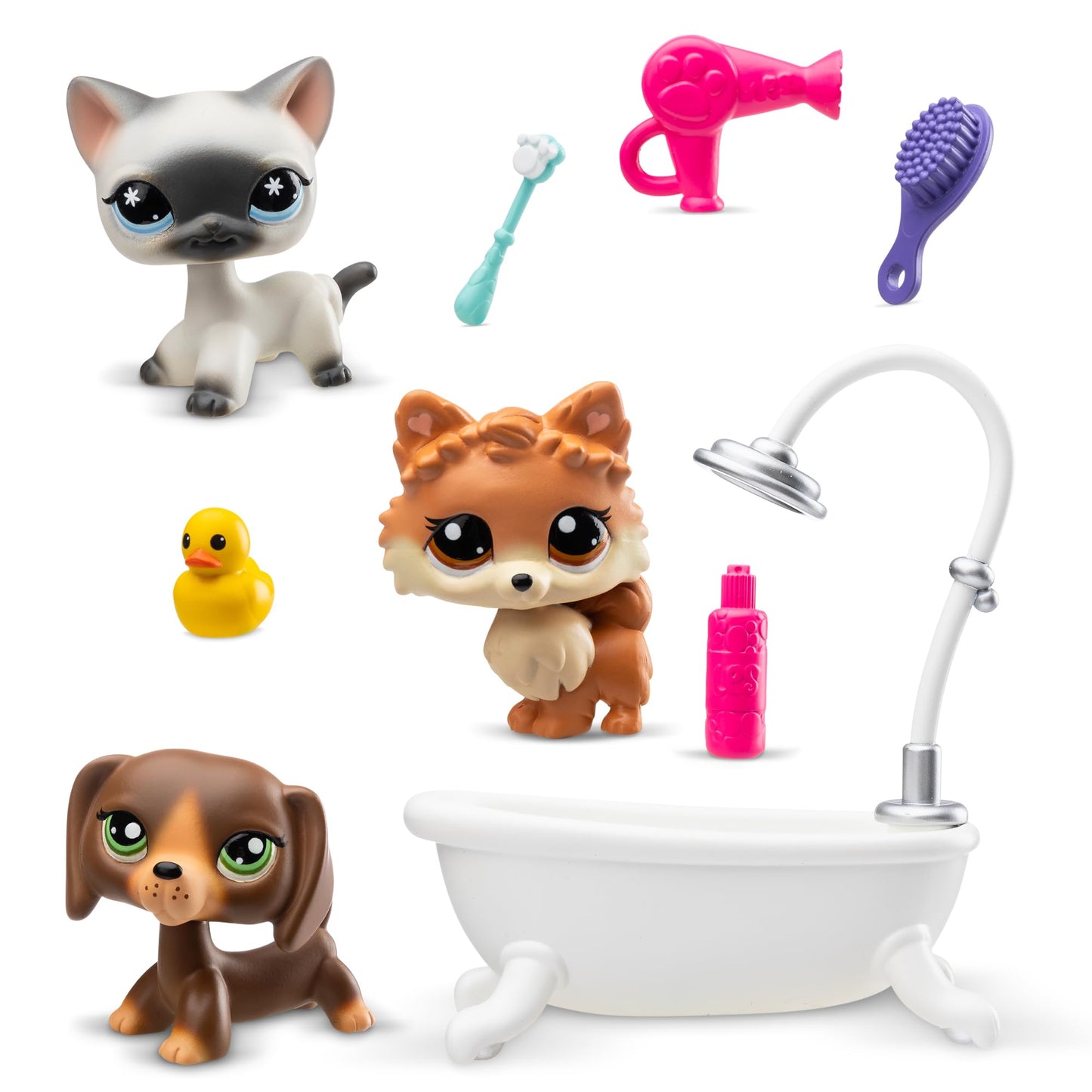 Littlest Pet Shop - Grooming Spa Play Pack, Gen 7 Authentic LPS Bobble Head Toy Figure, Collectible Toy Animal, Ages 4+