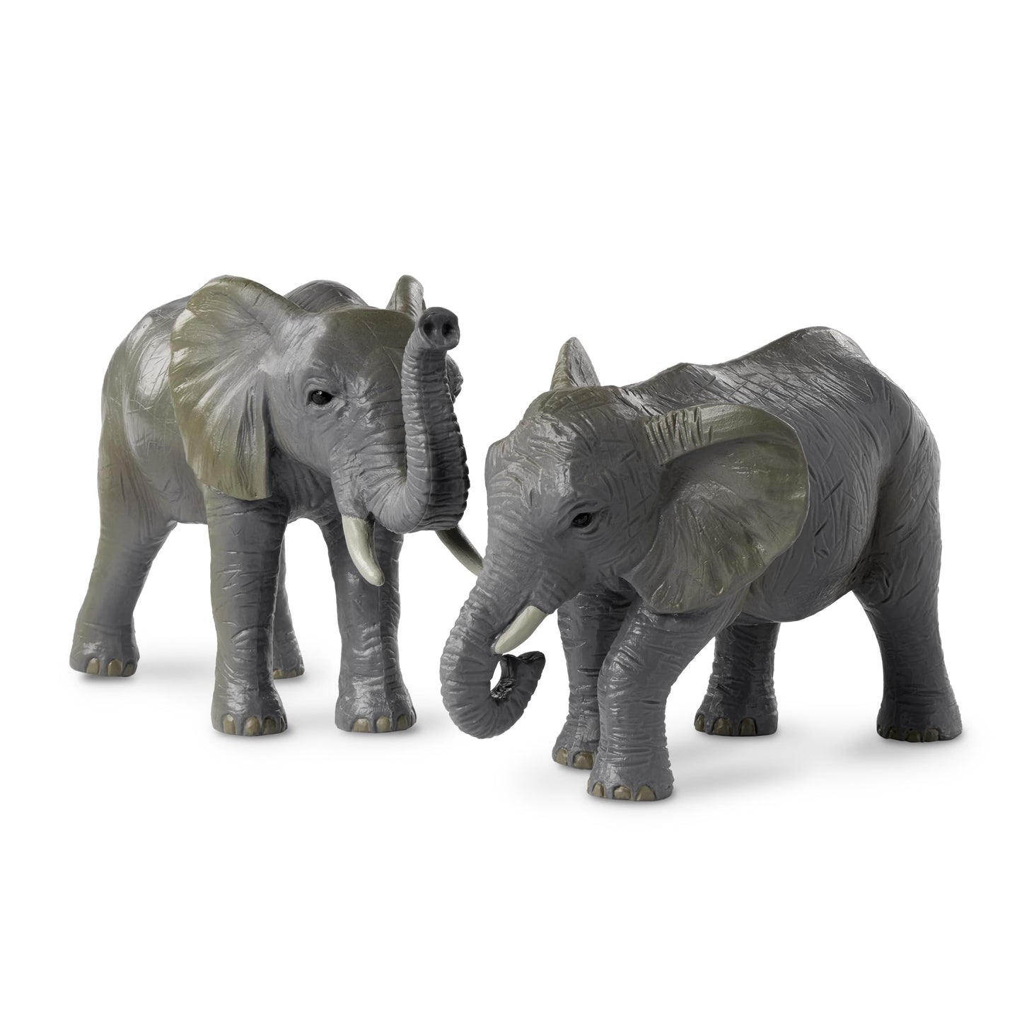 Terra by Battat – 4-Piece African Elephant Toy Set – Realistic Safari Animal Figures for Kids 3+, Gifts & Baby Shower Decor