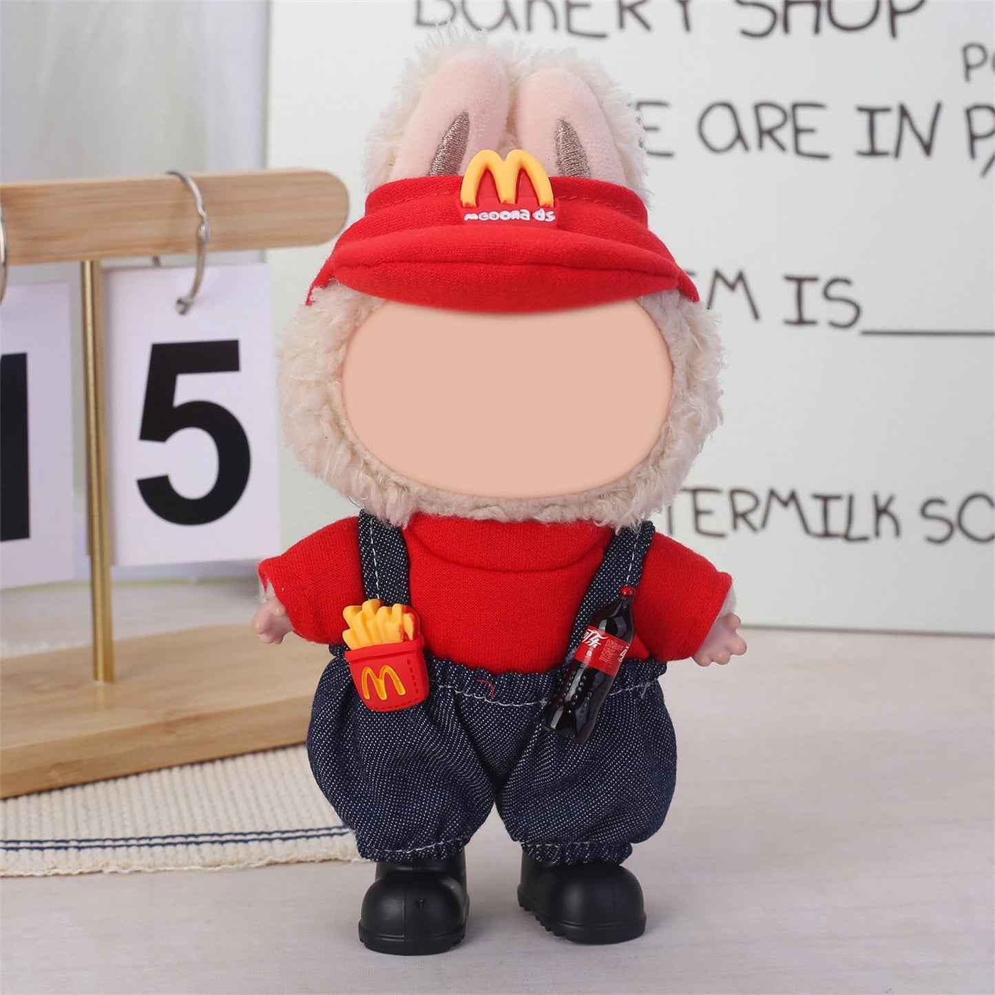 6-Pack 17cm Doll Clothes Set with Hats & Accessories – Luxury Designer Outfits for Dress-Up, Cute Unique Style (Dolls Not Included)